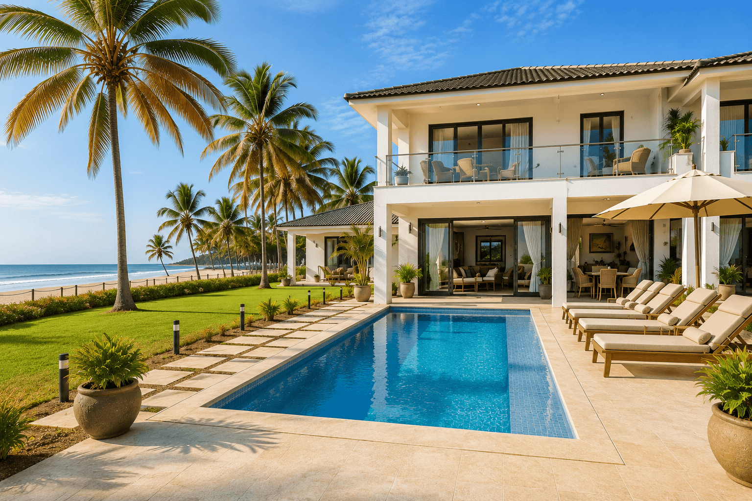Luxury Beachfront Villa image 1