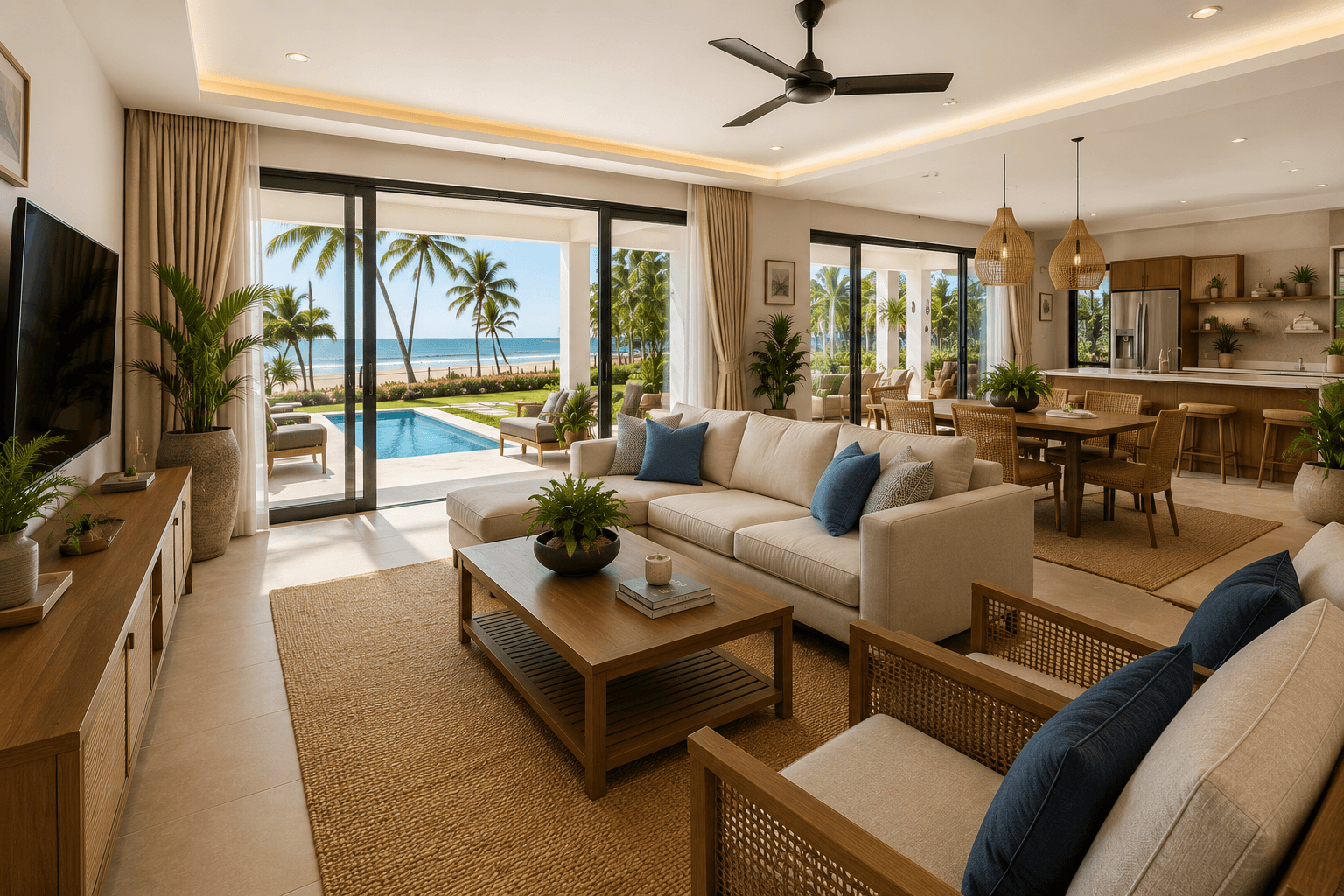 Luxury Beachfront Villa image 2