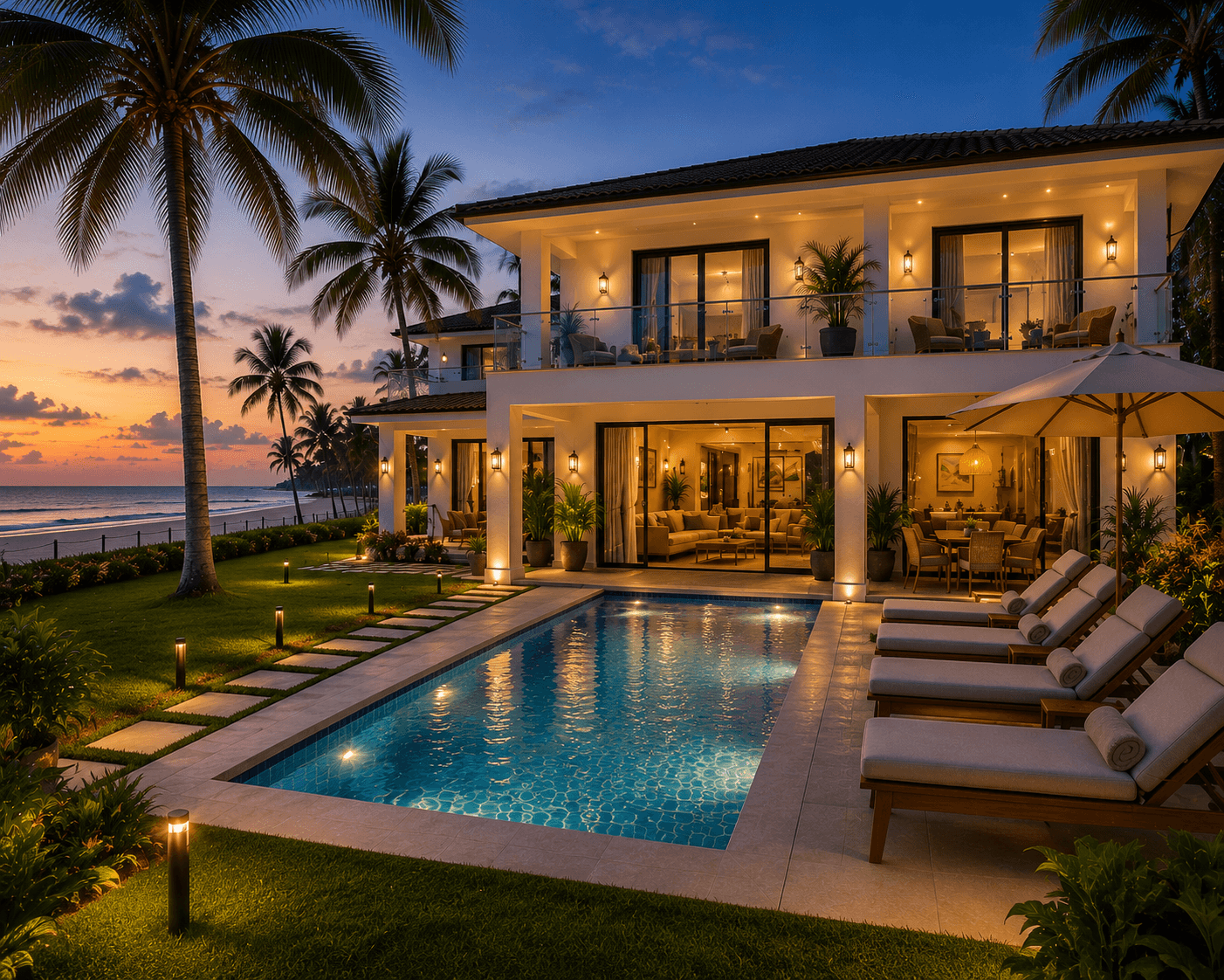 Luxury Beachfront Villa image 6